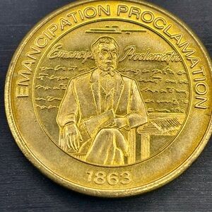 1999 Sunoco Commemorative Gold Coin for the 1863 Proclamation to Free Slaves